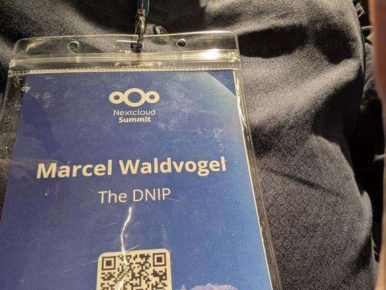 Teil meines Badges. Mit "The DNIP" als 